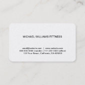 Psychiater - Eleganter Professioneller Symbol Visitenkarte (Rückseite)