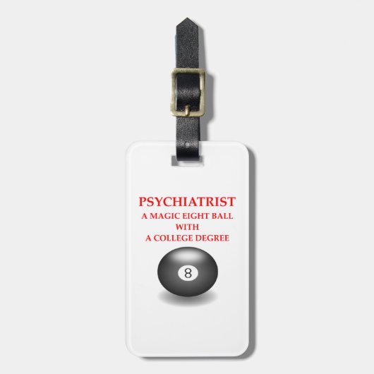 Psychiater Gepäckanhänger (Vorderseite vertikal)