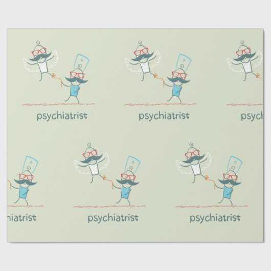 Psychiater Geschenkpapier (Flach)