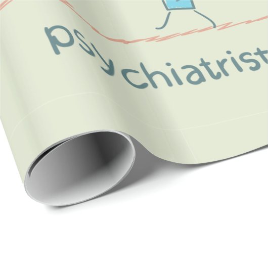 Psychiater Geschenkpapier (Rolleneckpunkt)