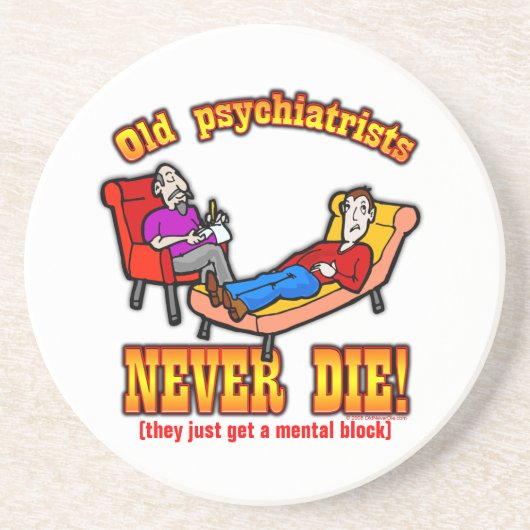 Psychiater Getränkeuntersetzer (Vorne)