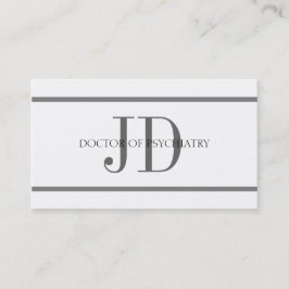 Psychiater Horiz Streifen W/W Visitenkarte