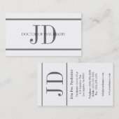 Psychiater Horiz Streifen W/W Visitenkarte (Vorne/Hinten)
