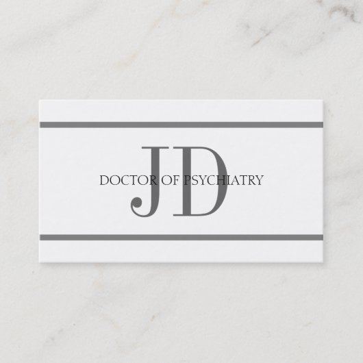 Psychiater Horiz Streifen W/W Visitenkarte (Vorderseite)