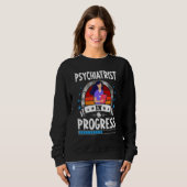 Psychiater im Weiterbildung-Assistent Student Sweatshirt (Vorne ganz)