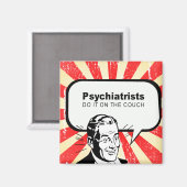 Psychiater machen es auf der Couch Magnet (Vorderseite/Rückseite)
