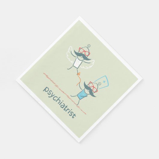 Psychiater Napkins Serviette (Ecke)