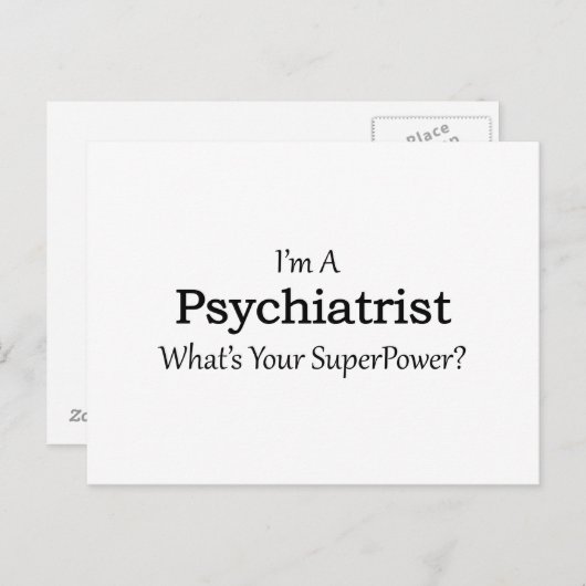 Psychiater Postkarte (Vorne/Hinten)