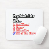 Psychiater Quiz...Joke Mousepad (Mit Mouse)