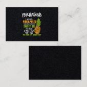 Psychiater sind wie Ananas. Visitenkarte (Vorne/Hinten)