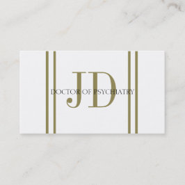 Psychiater Vert Goldstreifen W/W Visitenkarte