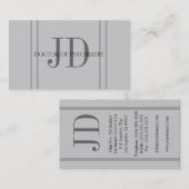 Psychiater Vert Streifen-Grau Visitenkarte (Vorne/Hinten)