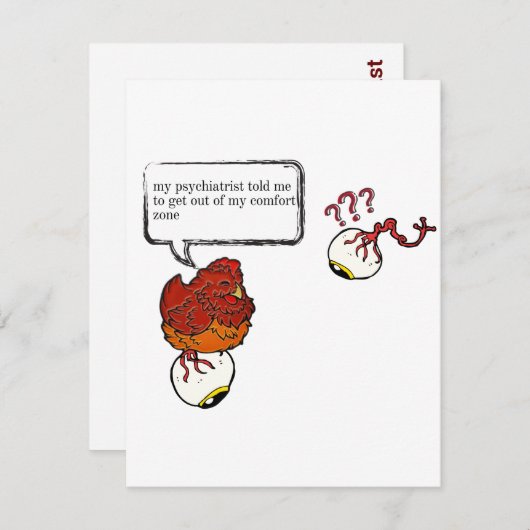 Psychiater Zombie Funny Dankeskarte (Vorne/Hinten)