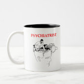 Psychiater Zweifarbige Tasse (Links)