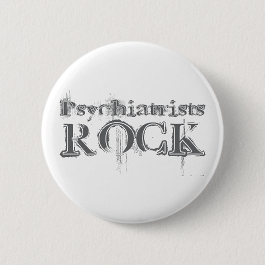 Psychiaters-Felsen Button (Vorderseite)