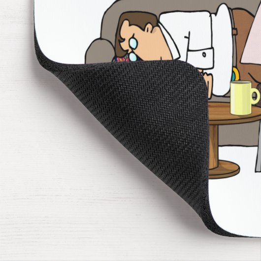 Psychiaters-Mausunterlage Mousepad (Ecke)