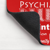 Psychiatric Nurse-Word Cloud/Deep Red Mousepad (Ecke)