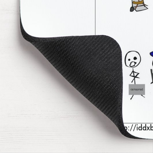 Psychiatrie-Comic Mousepad (Ecke)