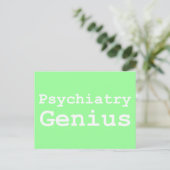 Psychiatrie Genius Geschenke Postkarte (Stehend Vorderseite)