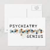 Psychiatrie Genius Postkarte (Vorne/Hinten)
