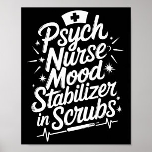 Psychiatrie-Pflege-Zitat für psychische Gesundheit Poster