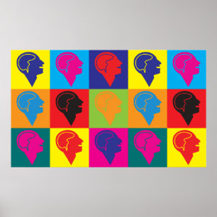 Psychiatrie-Pop-Kunst Poster