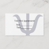 Psychiatrie-Verabredungs-Karte Terminkarte (Rückseite)