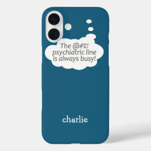 Psychiatrische individuelle Name- und Farbtelefonf iPhone 16 Plus Hülle