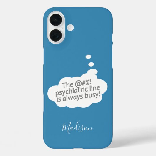 Psychiatrische individuelle Name- und Farbtelefonf Case-Mate iPhone Hülle (Rückseite)