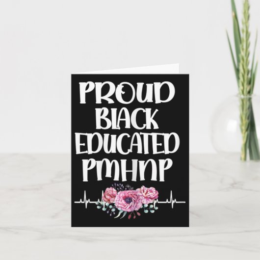 Psychiatrische Krankenpflege in Schwarz Karte (Vorderseite)