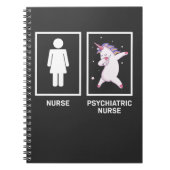Psychiatrische Krankenpflege Schule Dabbing Einhor Notizblock (Vorderseite)