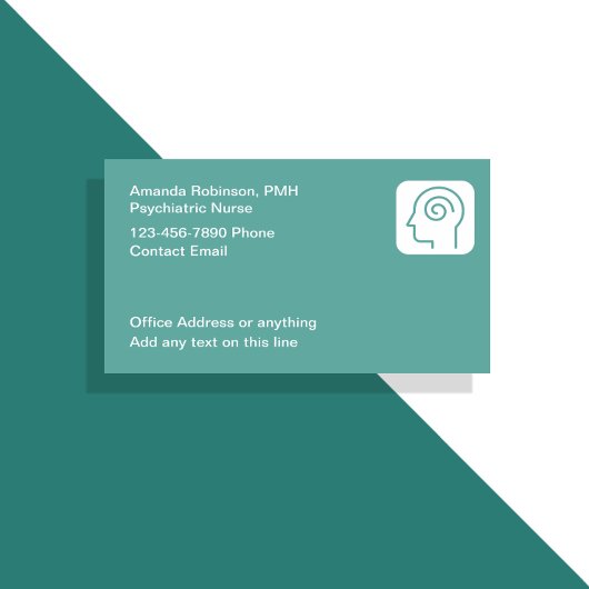 Psychiatrische Krankenpflege Thema Medizinische Vi Visitenkarte