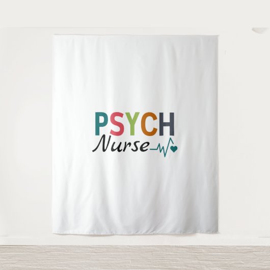 Psychiatrische Krankenpflege Wandteppich (Vorderseite)