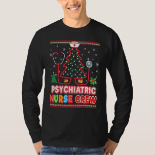 Psychiatrische Krankenpflege Weihnachtsbaum Stetho T-Shirt