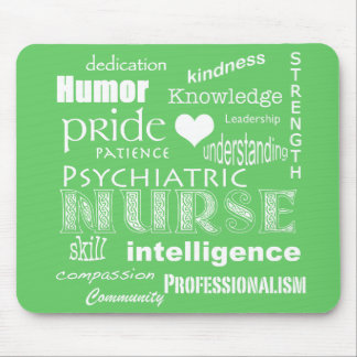 Psychiatrische Krankenpflege: Wolke/Limettengrün Mousepad
