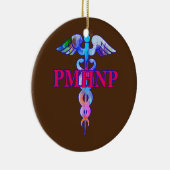 Psychiatrische Krankenpfleger PMHNP Caduceus Keramik Ornament (Rechts)