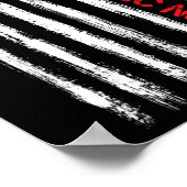 Psychiatrische Krankenschwester Amerikanische Flag Poster (Ecke)