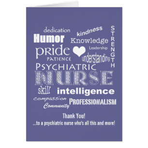 Psychiatrische Krankenschwester danken Ihnen,