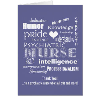 Psychiatrische Krankenschwester danken Ihnen,