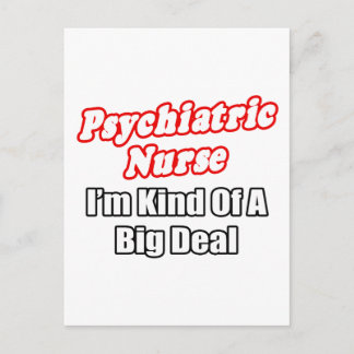 Psychiatrische Krankenschwester... eine Art Big De Postkarte