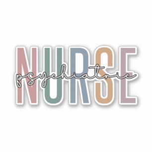 Psychiatrische Krankenschwester   Geschenke für Kr Aufkleber