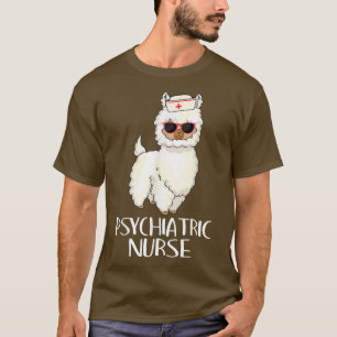 Psychiatrische Krankenschwester Llama RI Psych Nur T-Shirt