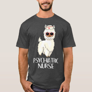 Psychiatrische Krankenschwester Llama RI Psych Nur T-Shirt