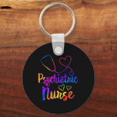 Psychiatrische Krankenschwester Woche RN Mental He Schlüsselanhänger (Vorderseite)