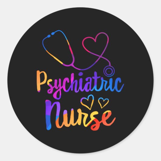 Psychiatrische Krankenschwester Woche Rn Tal Healt Runder Aufkleber (Vorderseite)