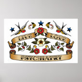 Psychiatrische Liebe Poster (Vorne)