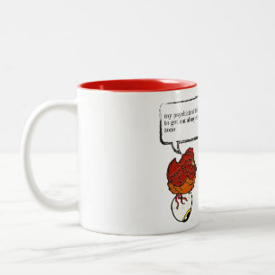 Psychiatrische lustige Geschenke Zweifarbige Tasse
