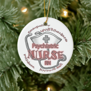 Psychiatrische Nurse Axiom-Ornament Keramikornament