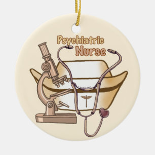 Psychiatrische Nurse Keramikornament