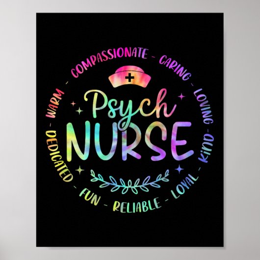 Psychiatrische Nurse Rn Mental Health Psych Nurse Poster (Vorne)